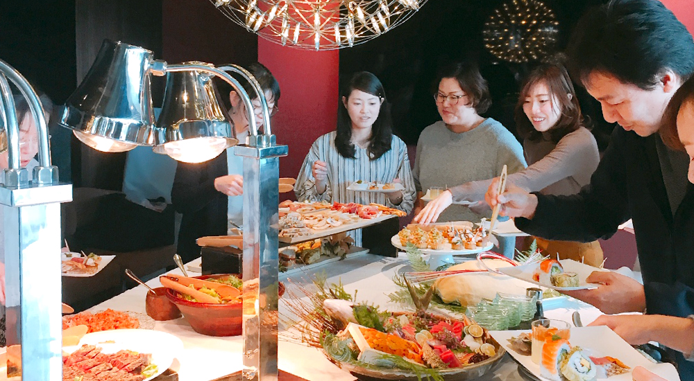 ウェルカムセンターでケータリング